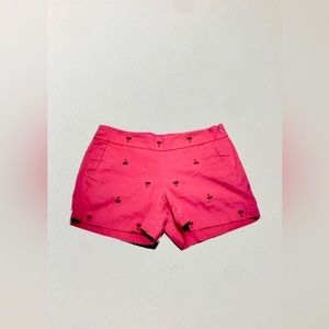 J. Crew Embroidered Palm Tree Shorts